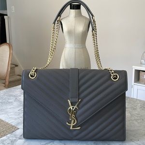 YSL medium envelope shoulder bag